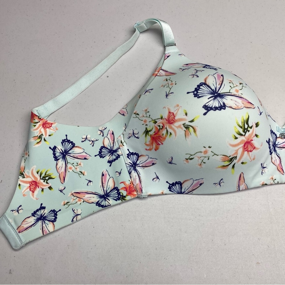 LVR GRN FLORAL Sleekback Wireless, 34DD *P1026 - Picture 3 of 6